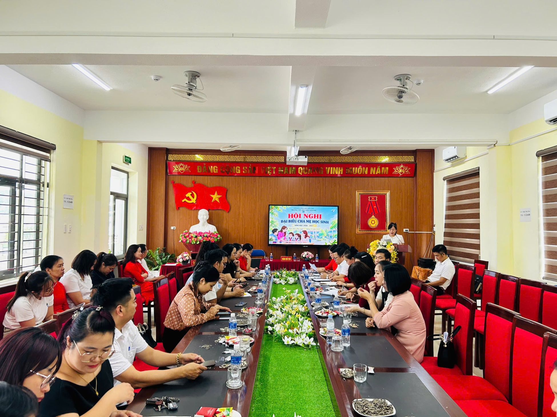 TRƯỜNG TIỂU HỌC ĐIỆN BIÊN PHỦ TỔ CHỨC HỌP PHỤ HUYNH ĐẦU NĂM HỌC 2026 – 2027